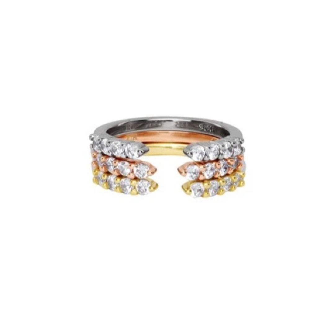 Everly Open Etta Band Size 6-Silver